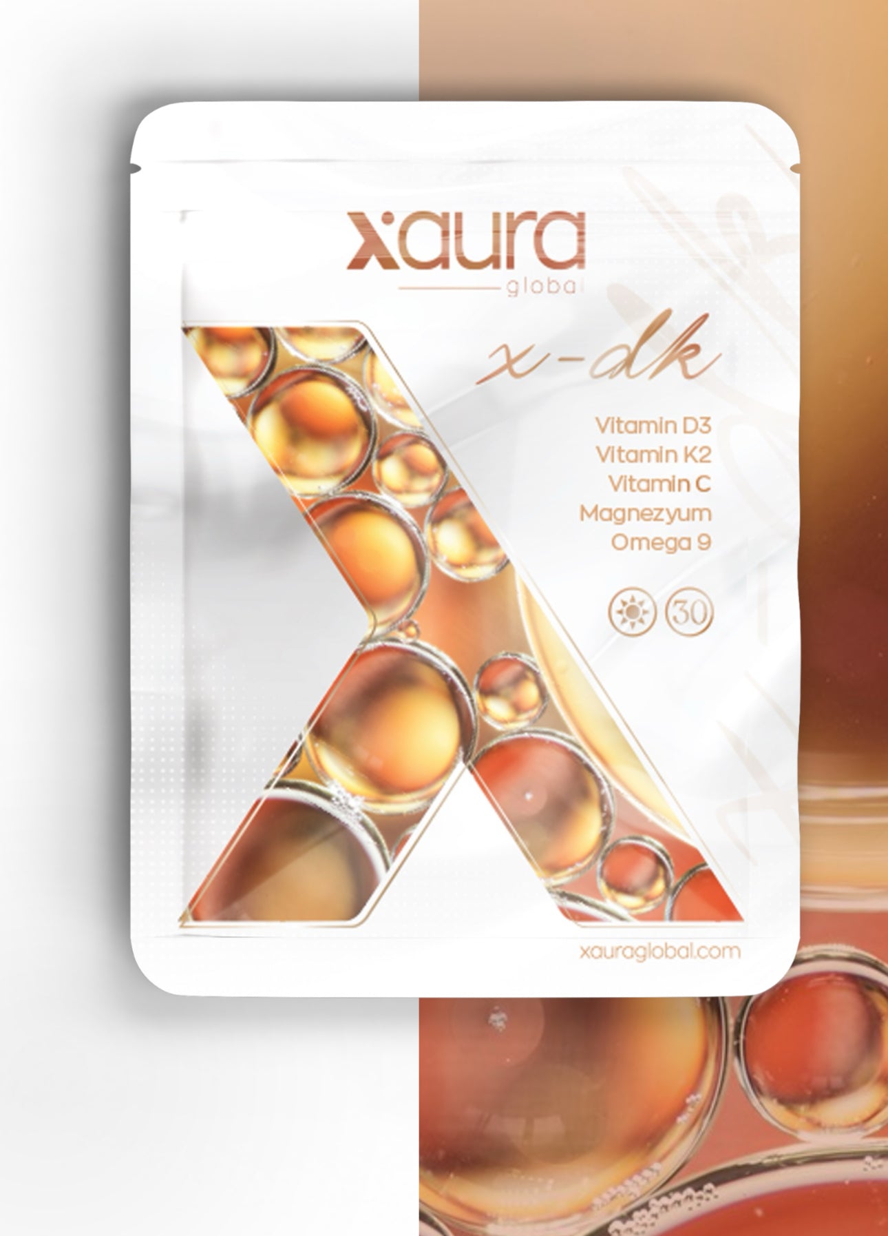 Xaura X dk Vitamin D3 K2 C Magnesium Omega