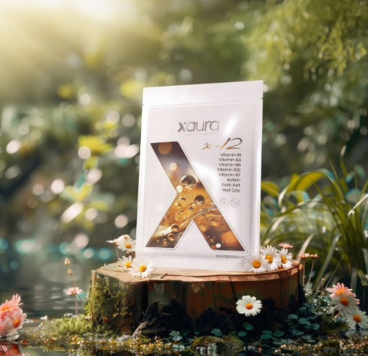 Xaura X12 Vitamin B1 B3 B6 B7 B12